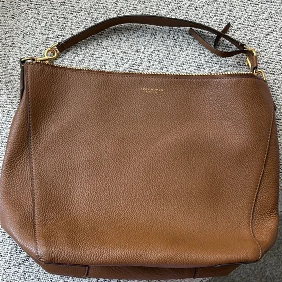 Like New Tory Burch Moose Perry Hobo Bag Leather Boho Slouchy Purse & Dustbag - Picture 4 of 7